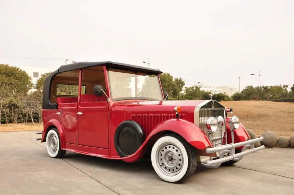 Luxury sightseeing bus golf cart with doors for tourism