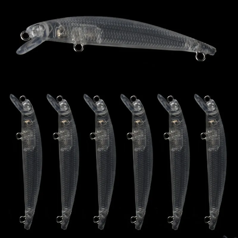 Unpainted Minnow Fishing Lures 8.6cm 2.1g Floating Minnow Blank Hardbaits Unpainted Fishing Baits