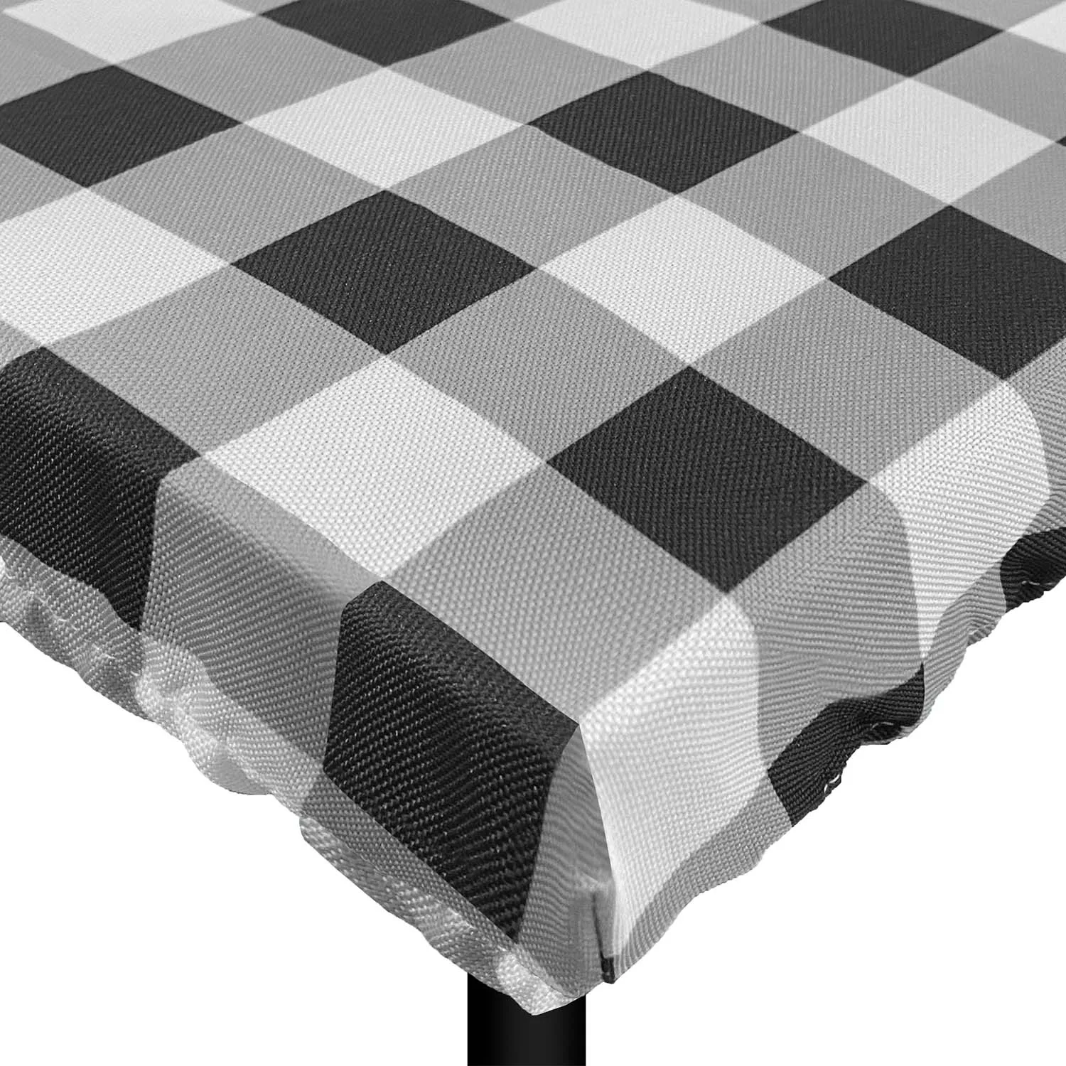 Washable Easy To Clean Plaid Custom Color Rectangular Table Cloth Waterproof Tablecloth Fabric Table Cover For Outdoor Courtyard