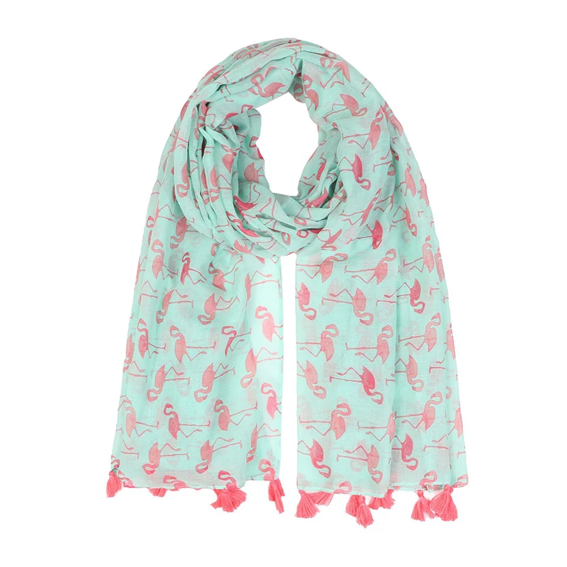 2022 New Floral Print Long Scarf Korean Style Large Neck Scarf Shawl