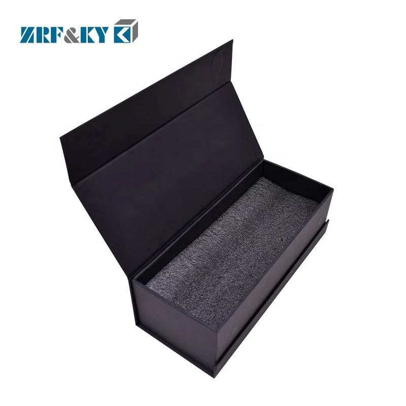 Custom Luxury Printed Black Cardboard Paper Tea Cup Gift Magnetic Closure Boxes