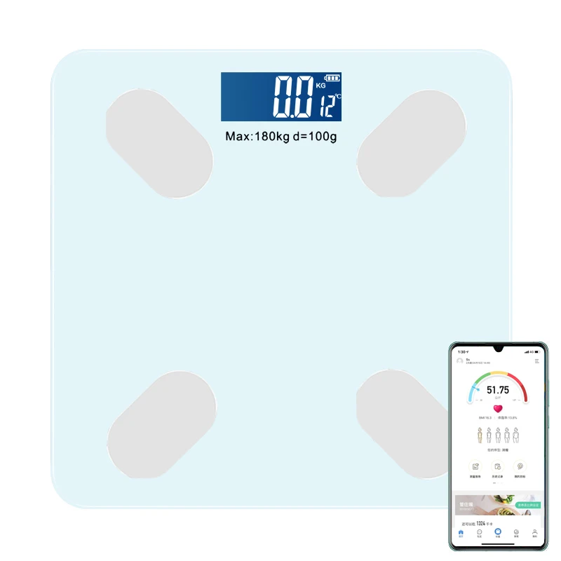 Hot Sales 180kg Smart Personal Digital Weight Scales High Accurate Body Fat Scales with Bmi