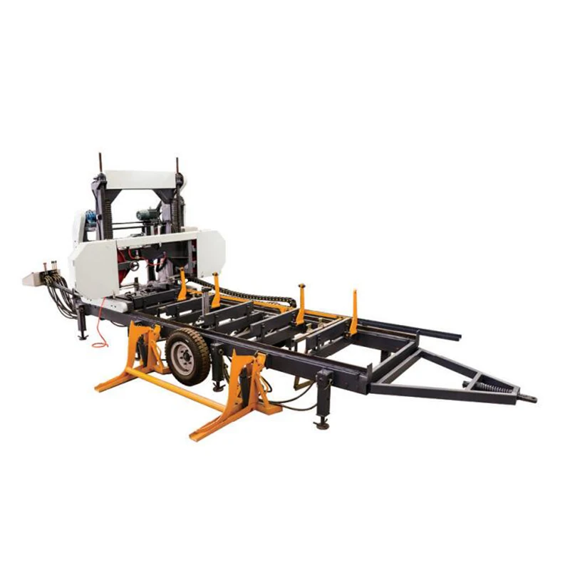 ZICAR Industrial Large Scale Automatic Lumber Cutting Horizontal Band Sawmills Mobile Portable Sawmills Machine For Sale