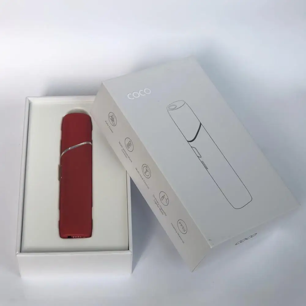 
Potable 1100 mAh Heat Not Burn 2020 Device Chargeable E Cigarette Kit Auto Clean 