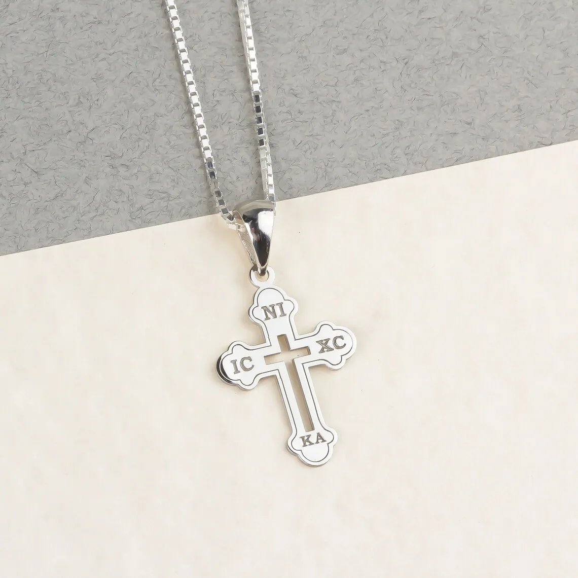 Christian Eastern Orthodox Cross Necklace 316l Stainless Steel Pvd 18k Gold Plated Jewelry Celtic Religious Orthodox Necklace