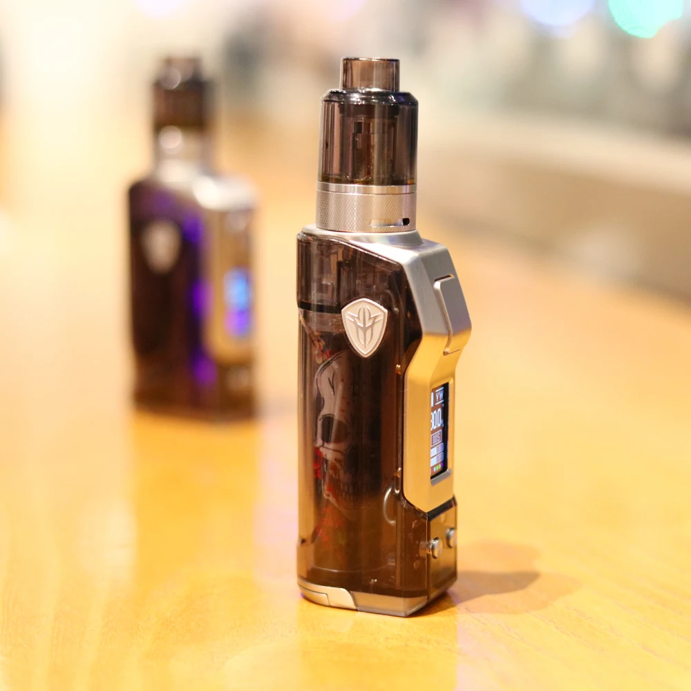 
Newest Rincoe Jellybox 80W mini kit Box Mod Transparent design vape E vapor Cigarette RDA vaporizer with Color display 