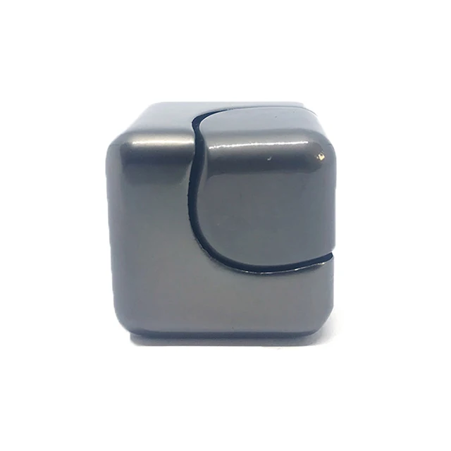 Высокоскоростной квадратный антистрессовый фиджет, вращающийся куб для пальцев, ручной Спиннер, Спиннер, металлический сплав, милый унисекс EYELITE