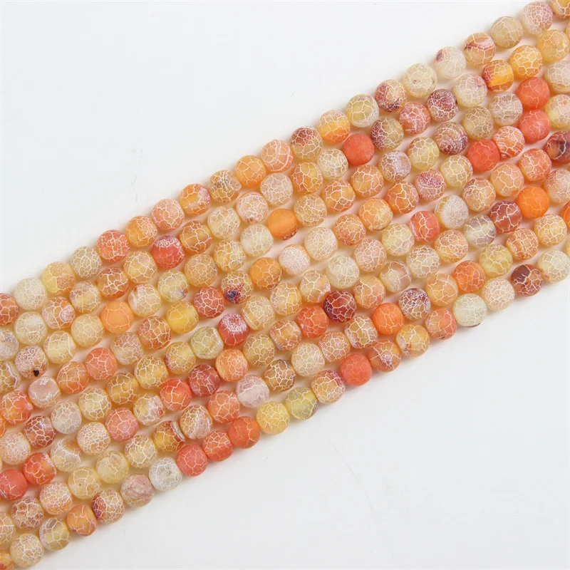 Polychromatic Natural  Frost  Cracked Agate Semi-Precious Loose Gemstones Wholesale  Ornament Accessories