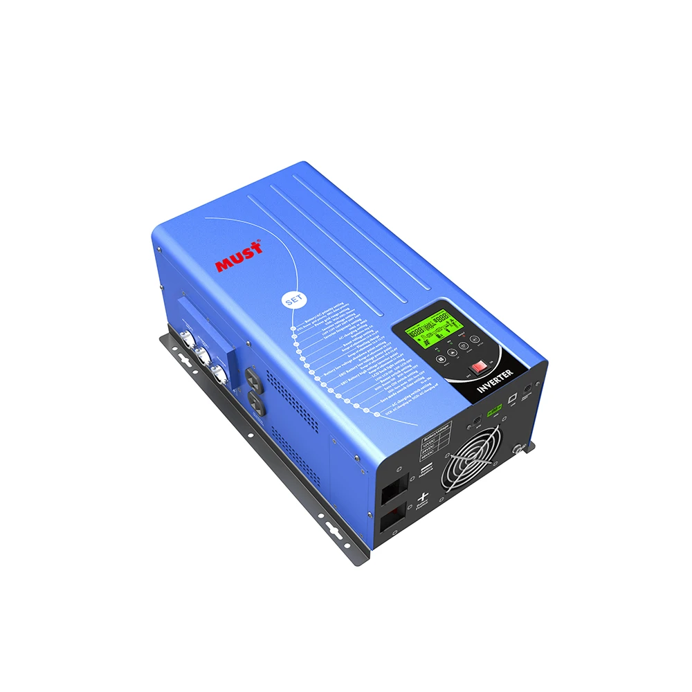 MUST Factory Directly Low Frequency Split Phase hybrid Solar Inverter Charger 5KW