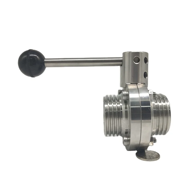 China high quality and factory Low Price Male Butterfly Valve,Sanitary or Industrial Stainless Steel 304/316 lug butterfly valve