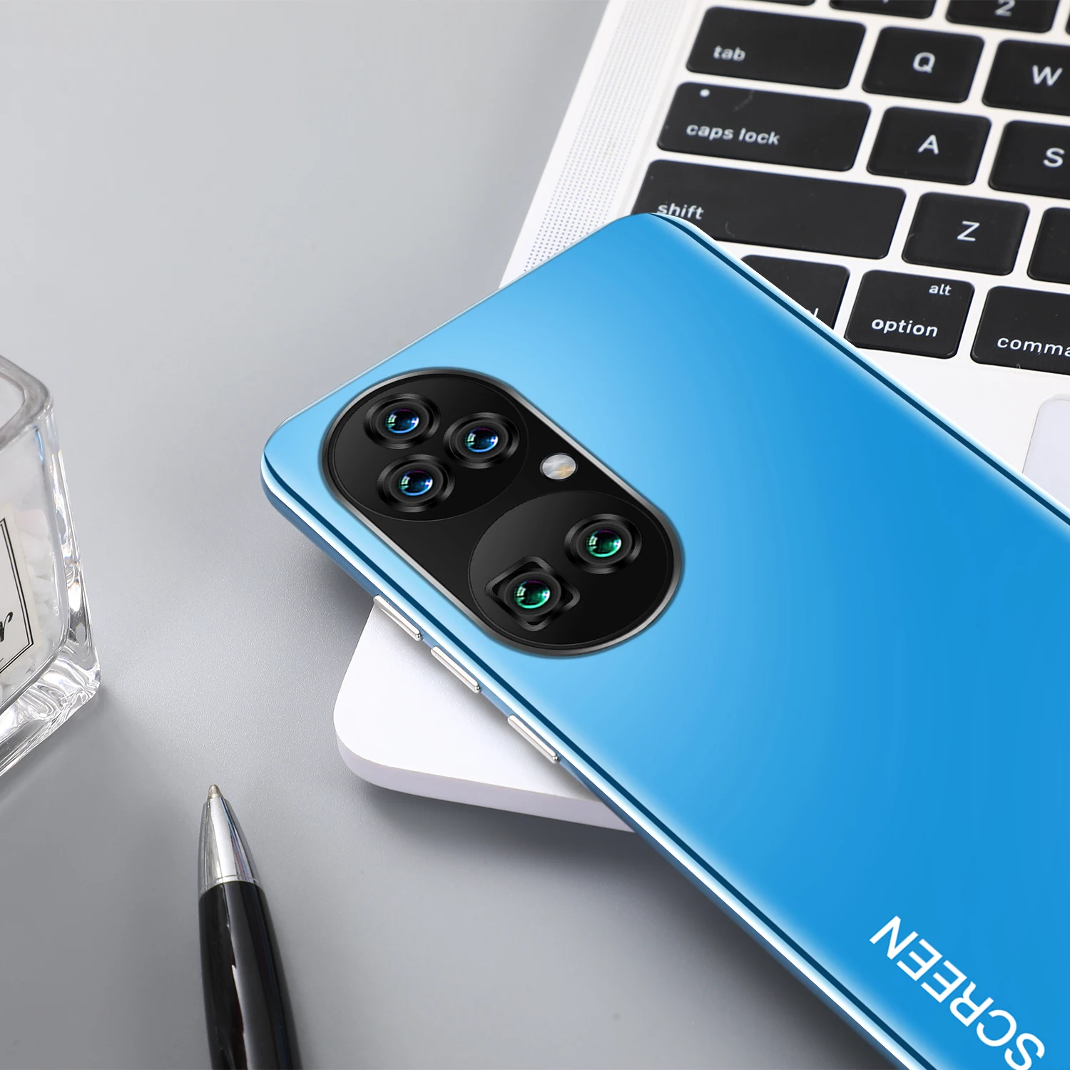 Новый высококлассный сотовый телефон tecno P60Pro 7 8 дюймов перфорированный экран 16 ГБ + 512 Android 10 4g/5g смартфон