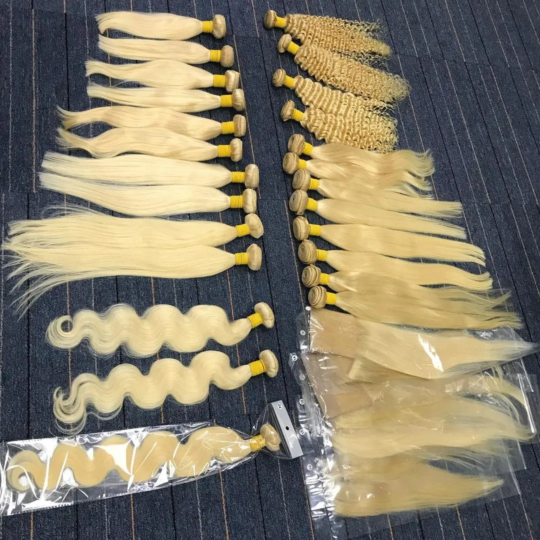 Yeswigs светлые волосы в пучках предварительно окрашенные Омбре 10 А качественные волосы выровненные с кутикулой натуральные 613 светлые бразильские человеческие волосы для наращивания