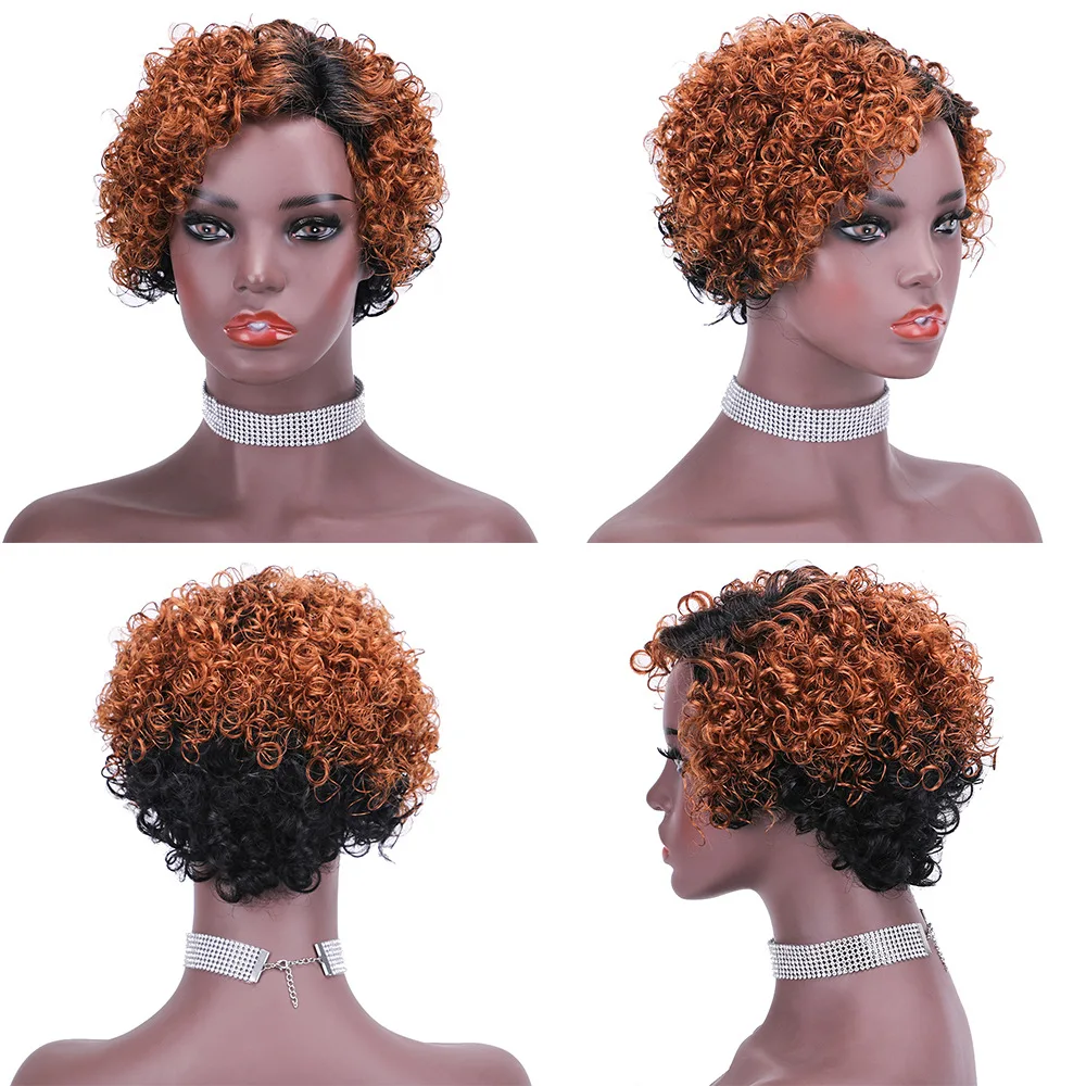 Cuticle Aligned Pixie Lace Wigs Virgin Hair Pixie Curls Short Lace Front Wig Pixie Cut Human Hair Wig