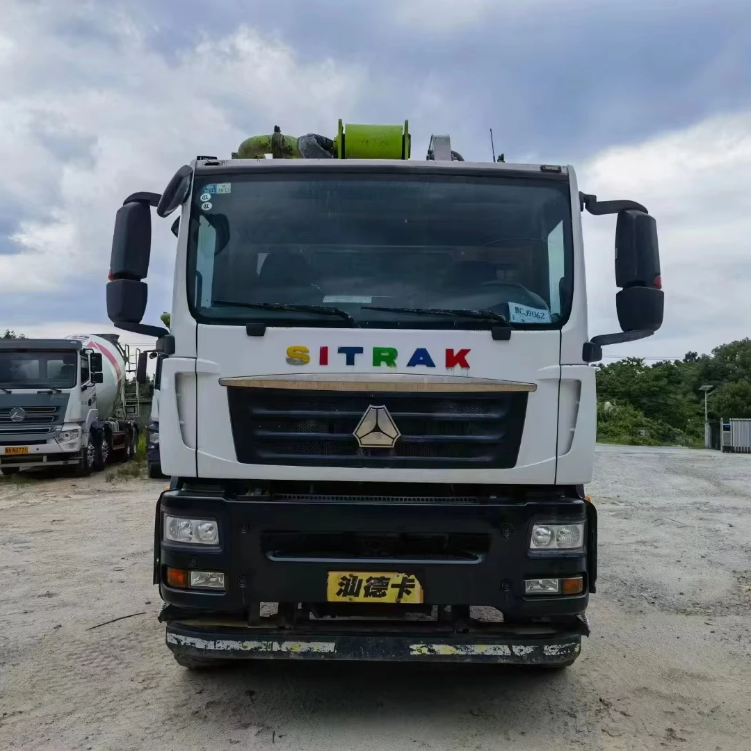Used Construction Machinery Diesel Concrete Pump Truck Boom Type 21 Years Zoomlion Shanteka 38 Meter Concrete Pump Truck
