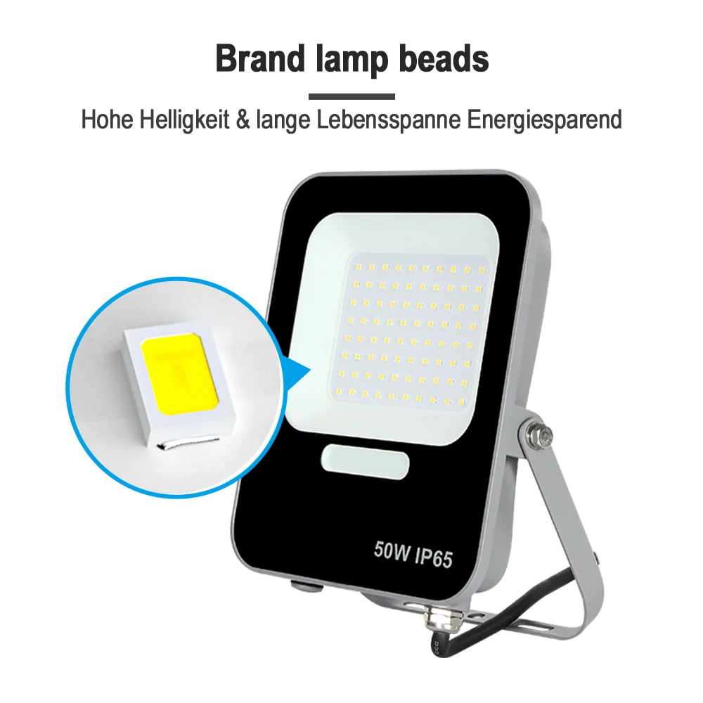KCD Новый взрывозащищенный IP65 SMD тонкий высокий и низкий вариант мягкий белый 10 Вт 20 30 50 100 Светодиодный прожектор высокой мощности