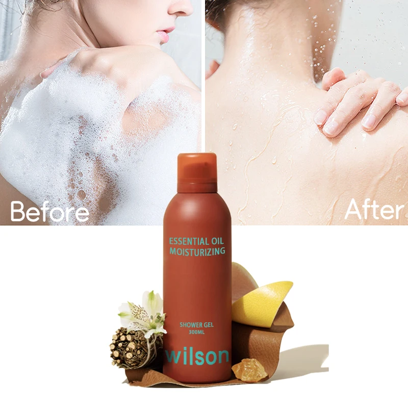 Custom cosmetics factory 200ml foaming clear aloe vera fair and white vitamin c odm shower gel oem wholesale 300ml
