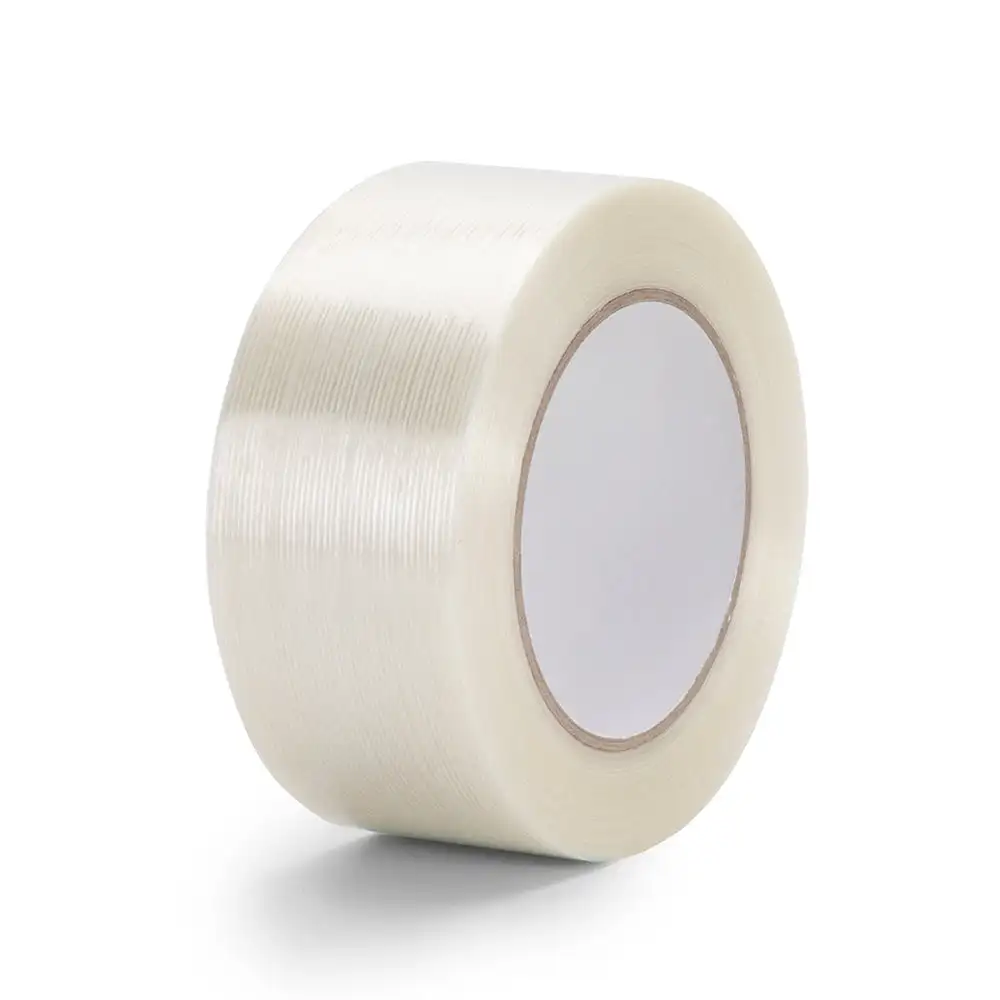 JLT-602D Single Sided Mono Filament Tape No Glue Residue, Industrial Grade Clear Adhesive Tape for Component Fixation