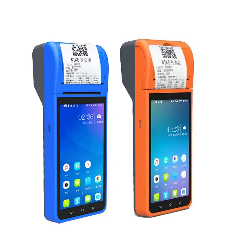 ZJ6000 Pos Android 4g Nfc с терминалом принтера сертифицированный платеж мобильный