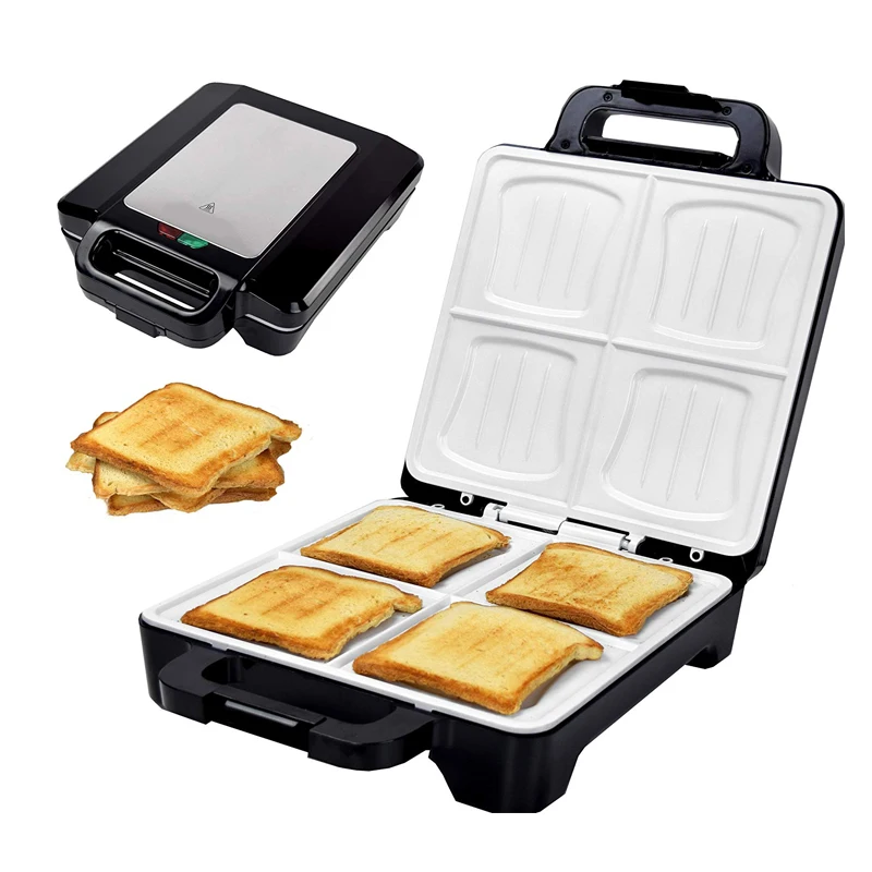 Wholesale OEM Sandwich Maker 4 Slices Non Stick Toaster Breakfast Sandwich Makers (10000006167668)
