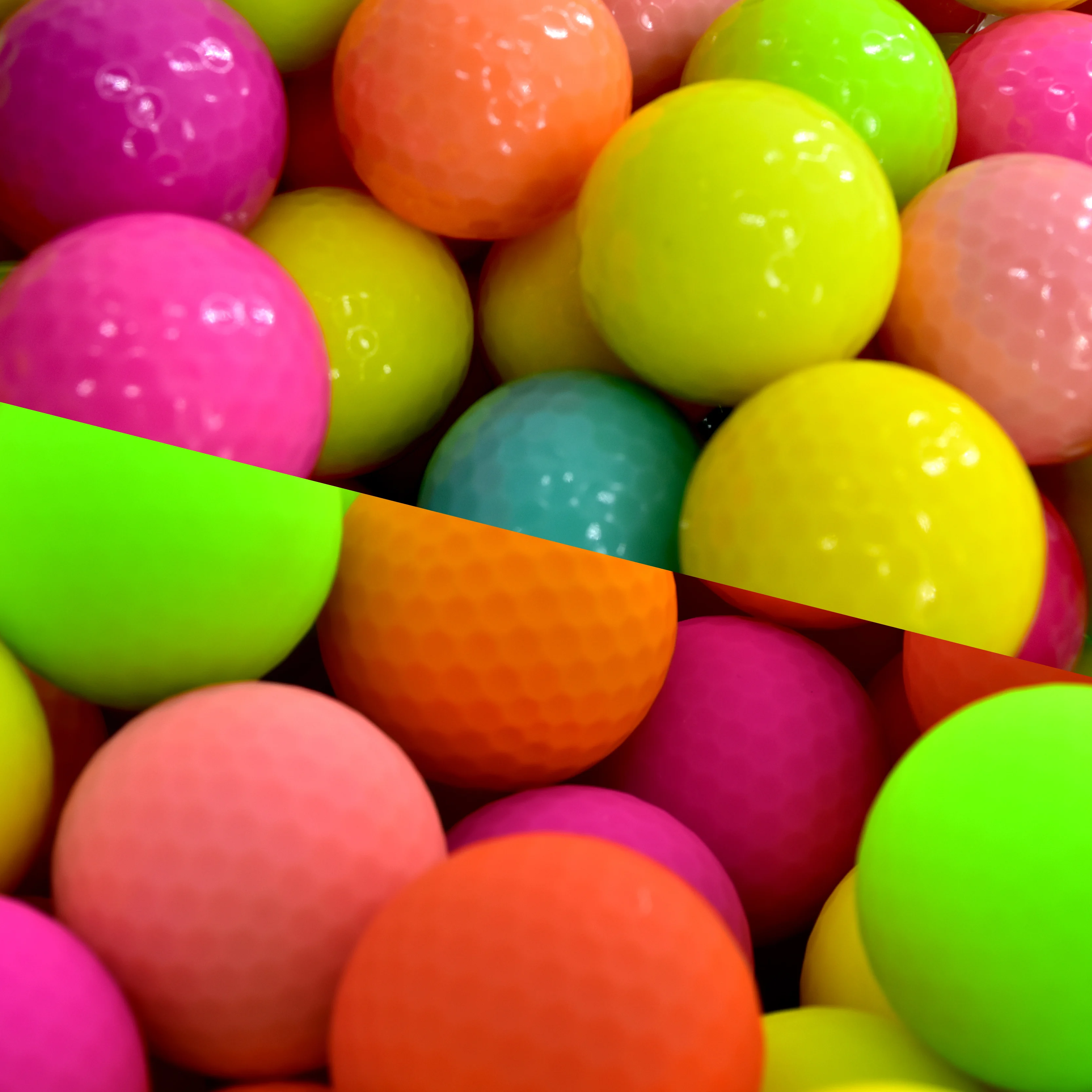 Фабрика OEM surlyn мячи для гольфа Рекламные высококачественные удаленные мягкие Уретановые блестящие или матовые цветные