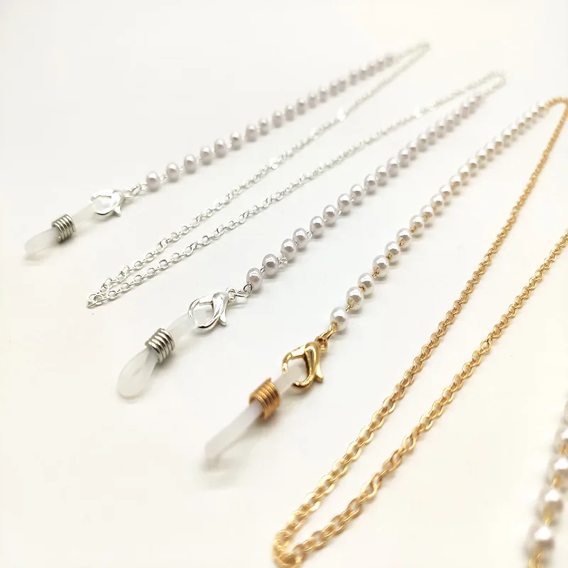 Wholesale High Quality Fashionable Newest Design European Pearl Eyes Glasses Chain