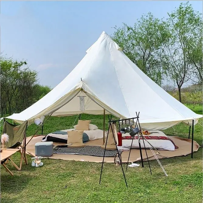 Four season heavy duty  large waterproof yurt bell cotton canvas large tent outdoor for sale