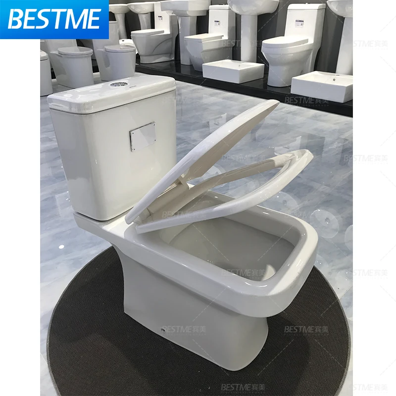 Wc Toilet Seat Closed Wc Two Piece Sanitary Ware Latest Design Modern Ceramic Water Closet Toilet