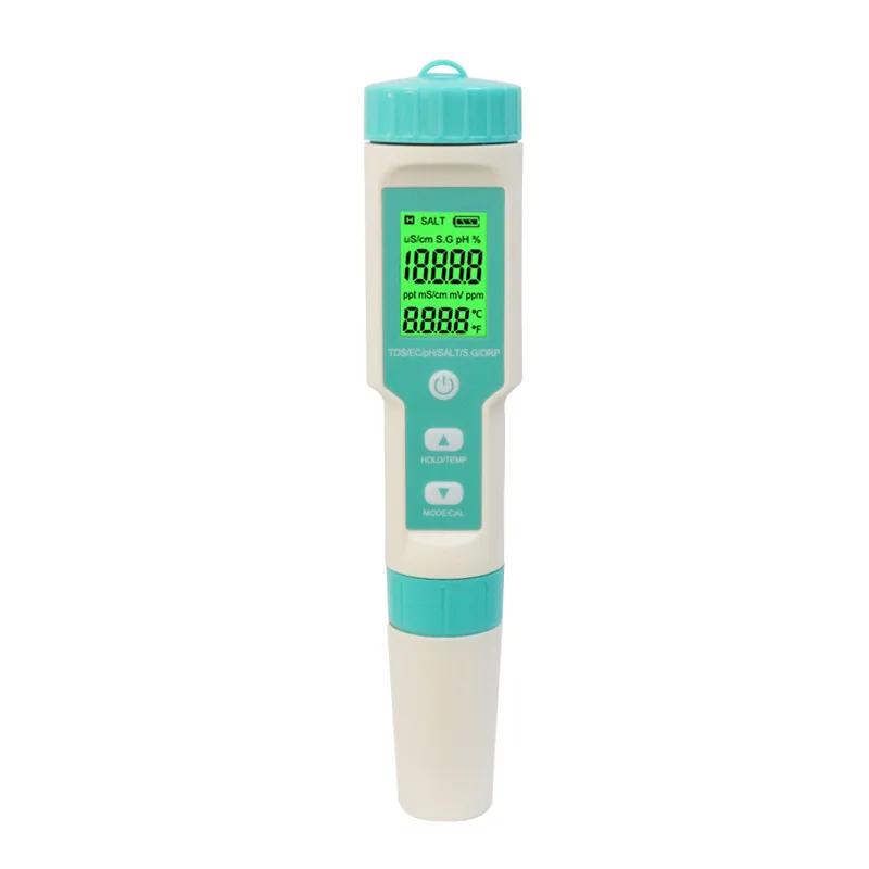 High Quality Portable 7 In 1 gardening plant flowerpot tester soil moisture meter/PH Meter/salt/ORP/S.G/TEMP