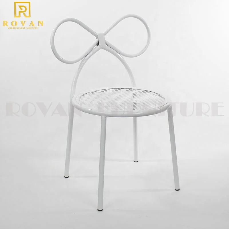 Simple lounge Home study kids metal iron stackable chairs for children party and wedding chair