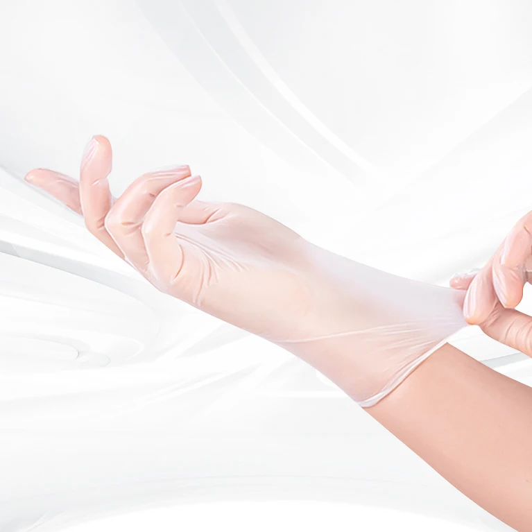 Disposable Vinyl Gloves Non Latex Food Grade Vinyl Working PVC Gloves