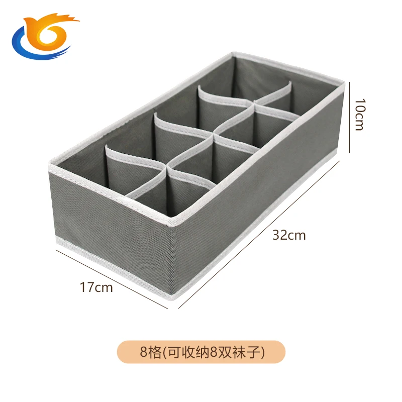 Hot Sale Non Woven Home Clothes Organizer Trousers Storage Box Underwear Bra Socks Compartment Wardrobe Organizer