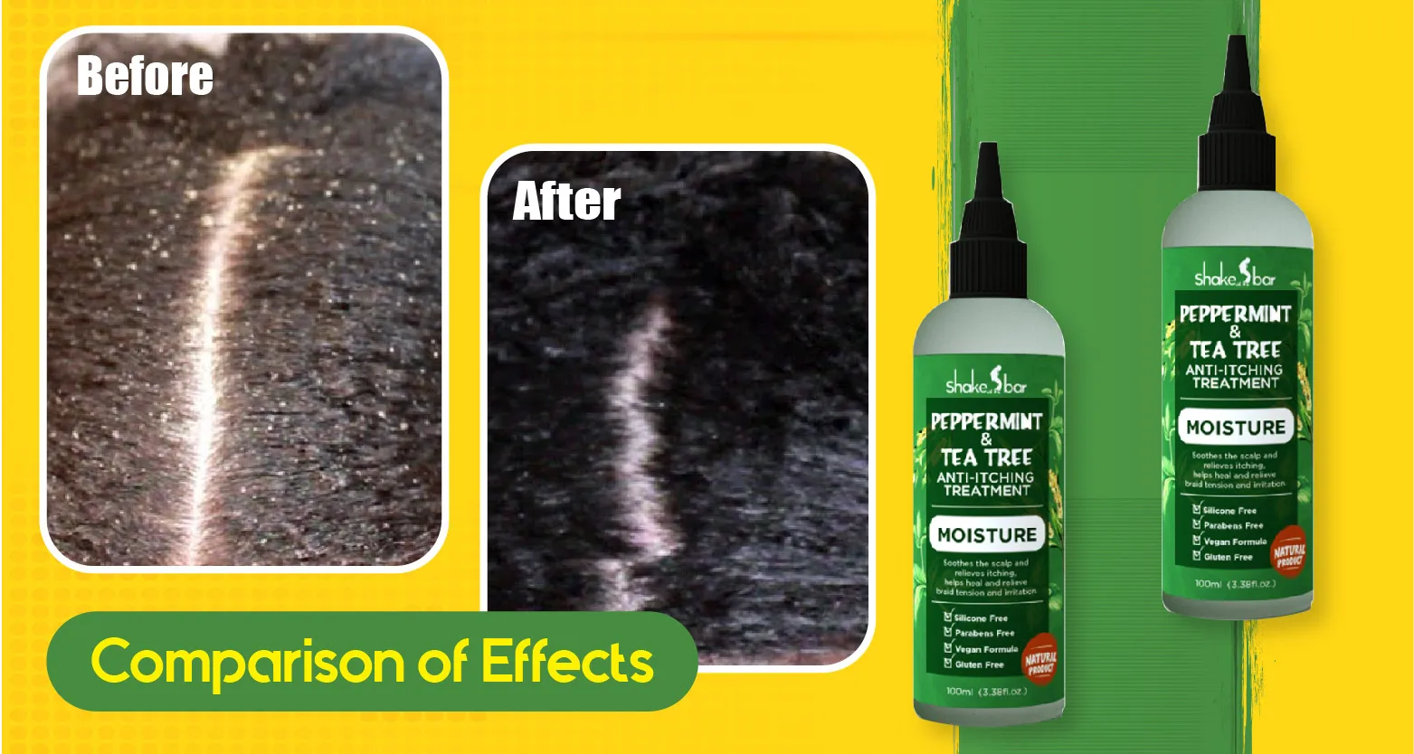 
Plastic treatment professional hair care supplier Peppermint & Tea Tree Anti-itching Treatment Customized product 