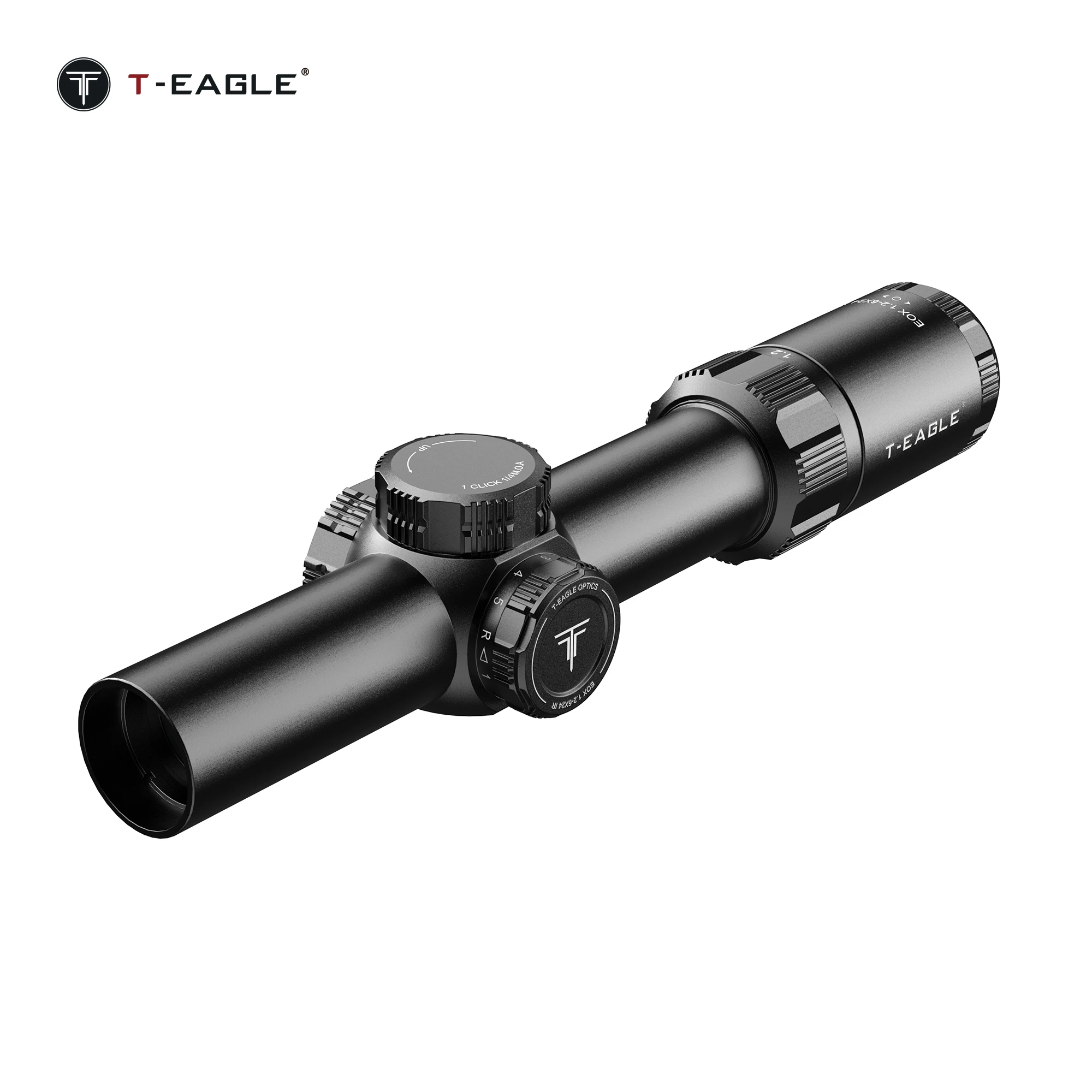 T-EAGLE EOX 1.2-6 Shockproof Scope Mounted Long Range Hunting Outdoor Scope sight 30mm Tube Etched Glass Illuminated Scope