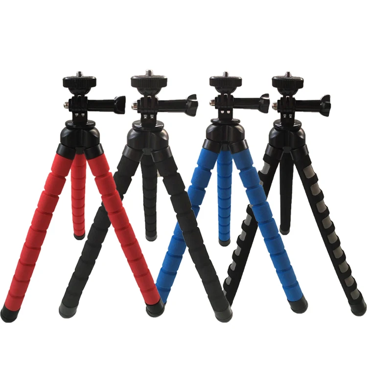 
Multi function sponge octopus flexible tripod stand monopod with camera phone accessory for streaming photography 