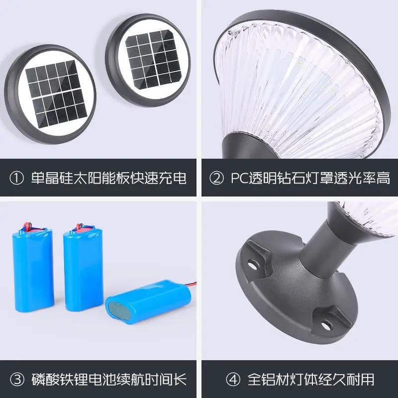 Private custom-made high-efficiency solar wall lamp