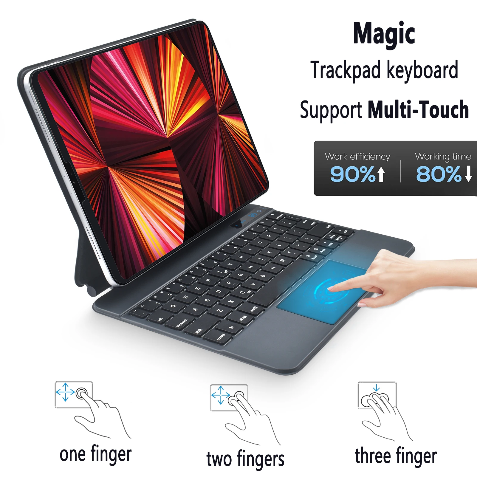 Магнитный чехол с трекпадом типа C для Apple IPad pro 12 9 2021 2020 2018 Волшебная клавиатура iPad Pro 11 Air