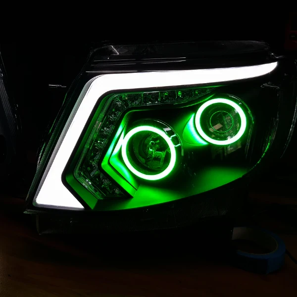 Последовательный SK6812 RGB переключатель светодиодный halo кольцо фары ангельские глаза rgb colorshift плюс светодиодные указатели поворота