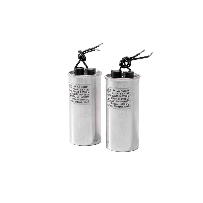 KS PinGe Customized Supplier Film Coupling 450V 45UF CBB65 AC Motor Start Capacitor