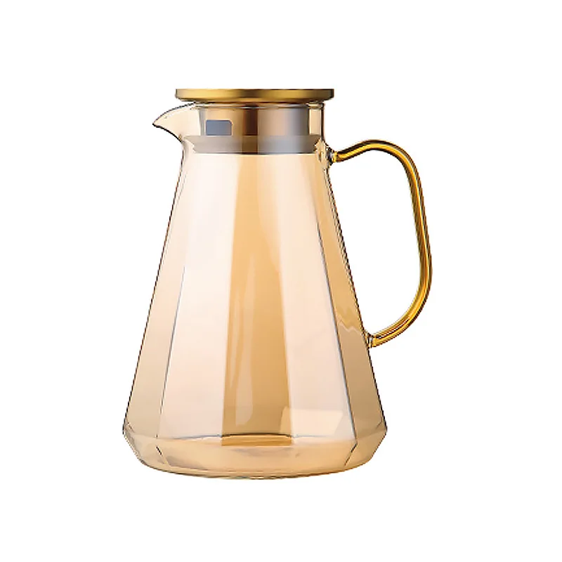 1800ml 61oz Glass Water Pot Cups Kit Juice Jar Pitcher Glass Water Jug Set