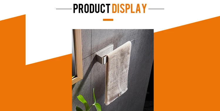 REACH Test Report Bathroom Accessories Drillless Towel Rail No Hole Installation Stainless Steel Self-Adhesive Towel Rack