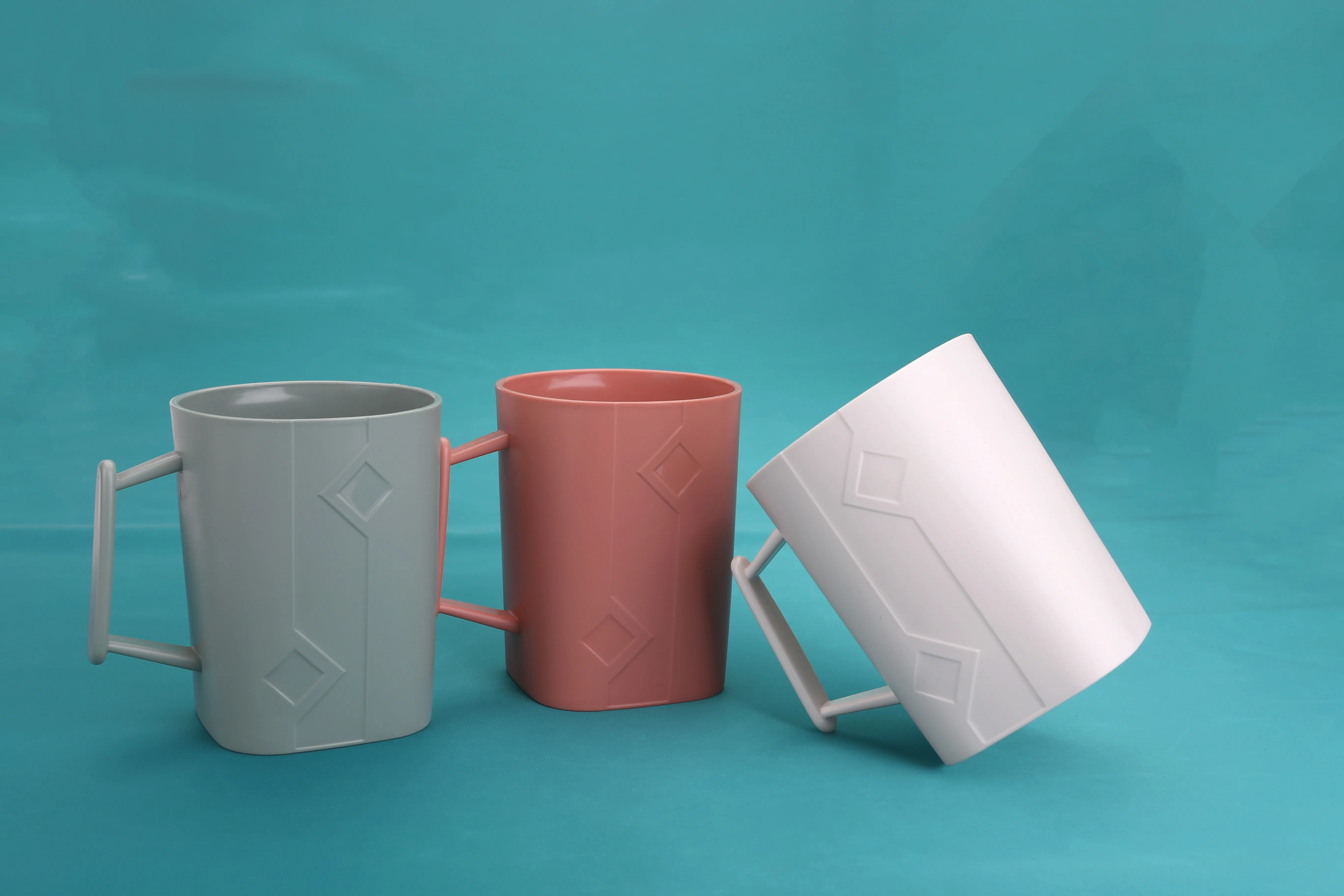 Nordic Style Simple bathroom toilet Square Cup Plastic Water Cup Household Daily Use Gargle Cup wholesale