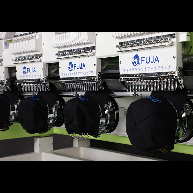 FUJA 4 Head Apparel Textile Automatic Industrial Embroidery Machine for T-shirt/Hat/Shoes