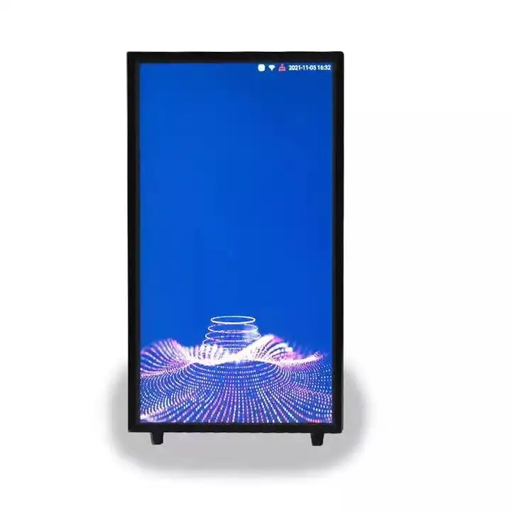 31.5 inch lcd walking human billboard backpack battery advertising display 6 buyers