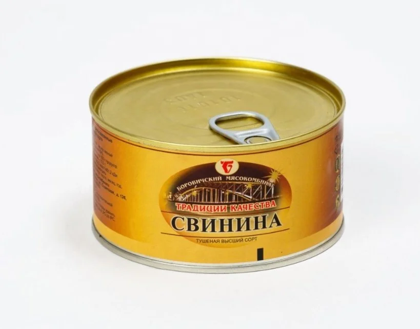 Русское консервированное Свиное мясо/консервированное
