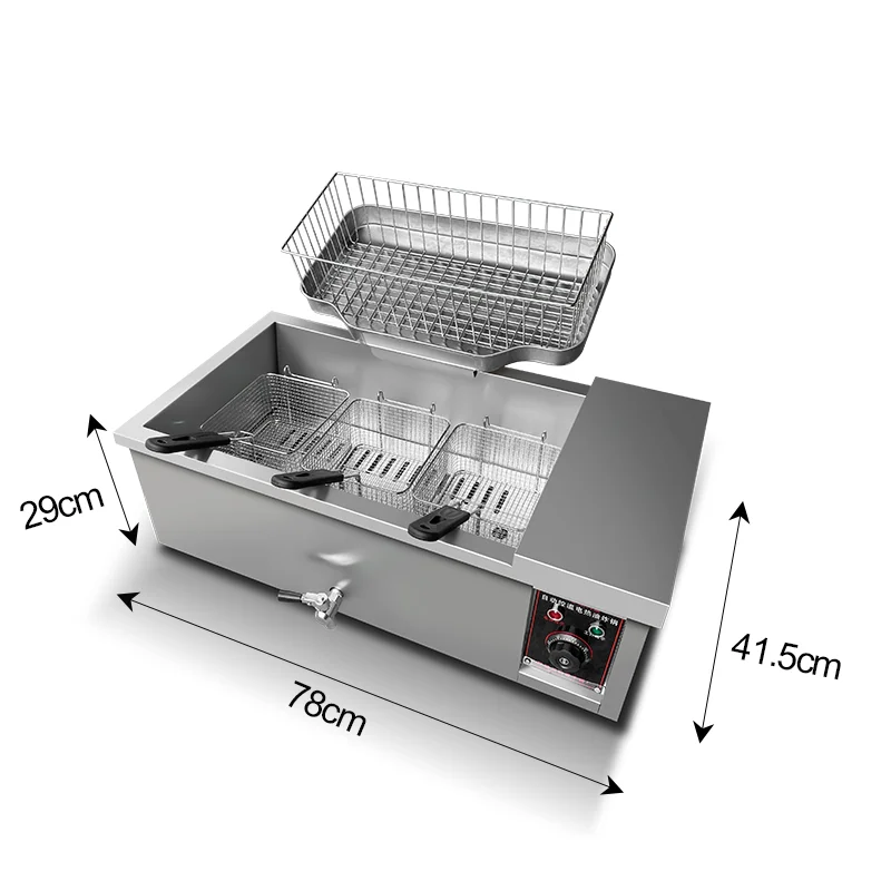 Commercial Fryer Stainless Steel Commercial Tabletop Fryer Equipment Electric Fryer