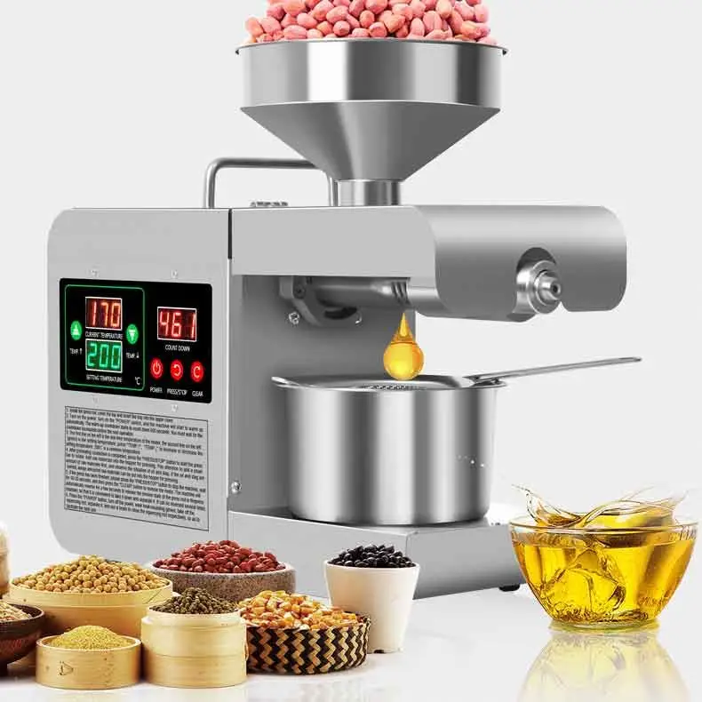 Cooking oil making sunflower seed cold oil presser sesame peanut soybean oil press machine