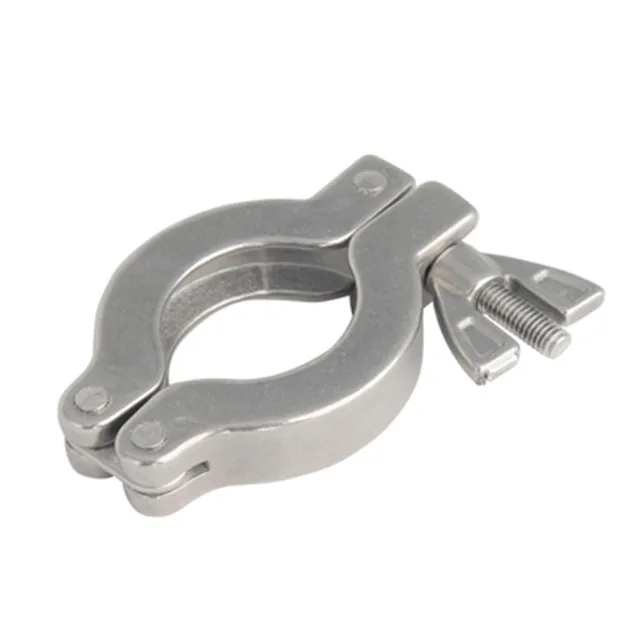 Stainless Steel 304 KF16 to KF50 ISO-KF Vacuum Flange Clamps Wing Nut Flange Quick Clamp for Vacuum Pipe