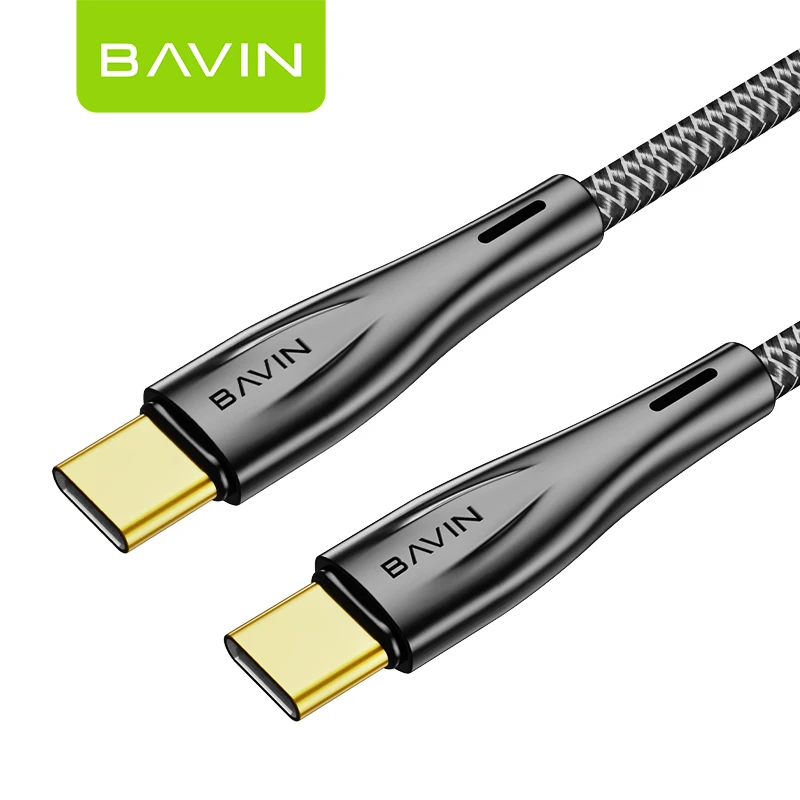 BAVIN CB228 Custom Wholesale Price USB Type C to USB Type c 60W 6A Mobile Phone Super Fast Charging Type-c Data Cable