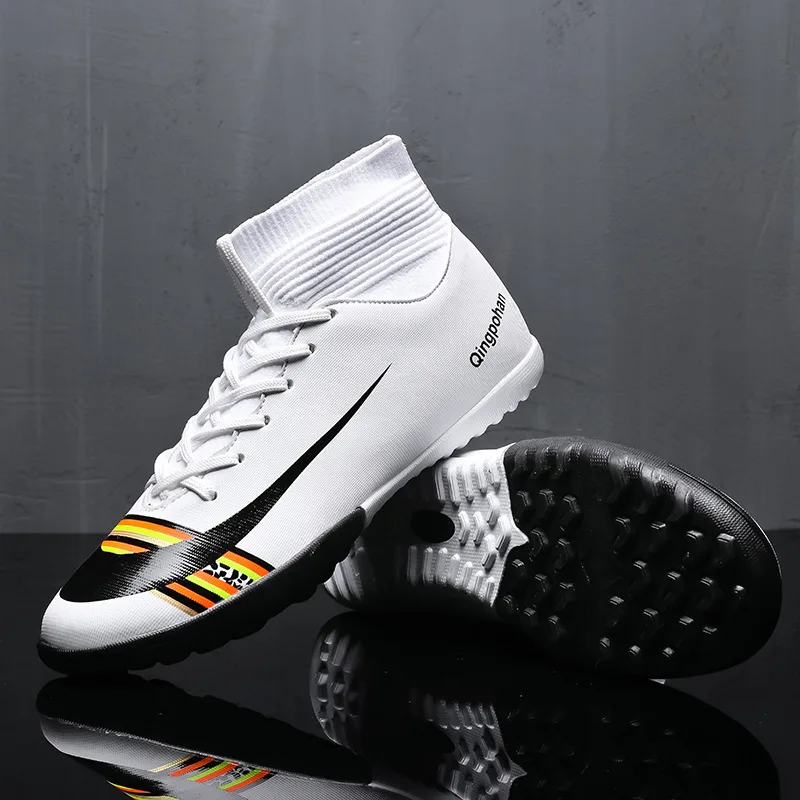 Высокие футбольные туфли, искусственная трава, мужские тренировочные кроссовки большого размера