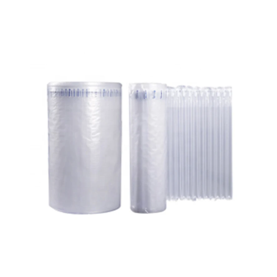 Inflatable Shockproof Custom Size Packaging Roll Film Protection Cushion Prevent Falling Wine Bottle Air Column Bubble Bag
